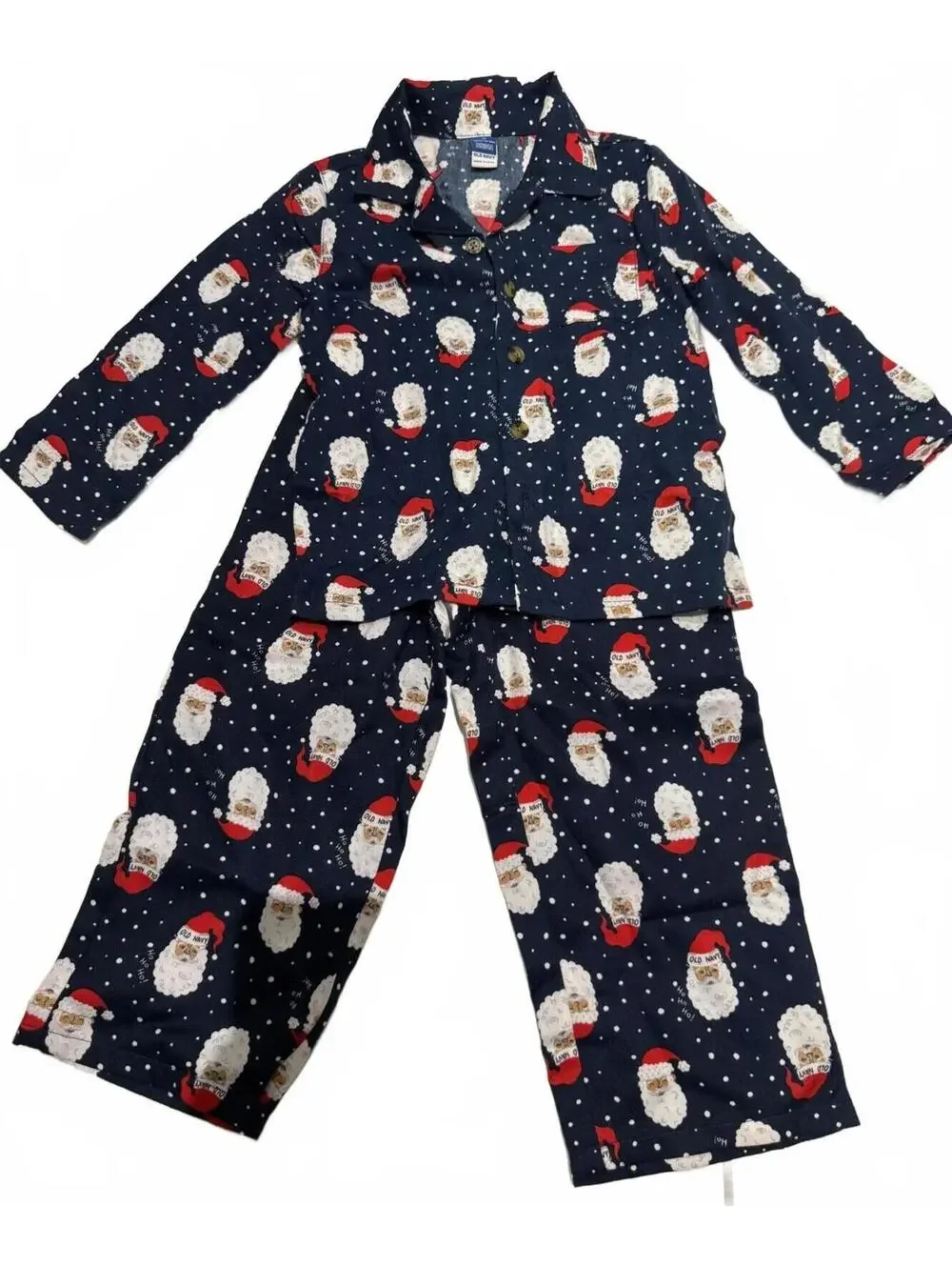 Old Navy Toddler 3T Santa Print Pajama Set